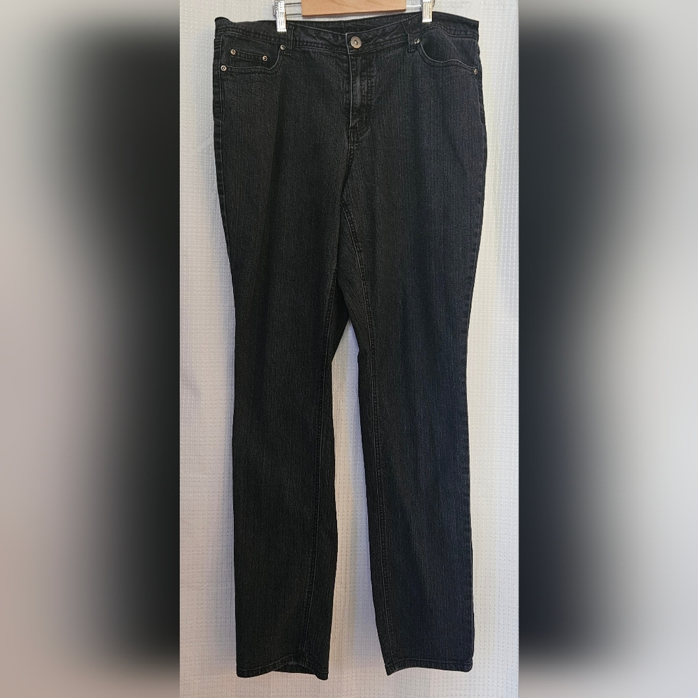 Ashley Stewart Black Jeans Size 16 Tall